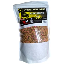 DK FISHING - Krmítková zmes Feeder Mix 1 kg Kukurica