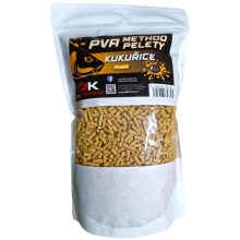 DK FISHING - Rozpustné pelety PVA Method Color 4 mm 1 kg Kukurica