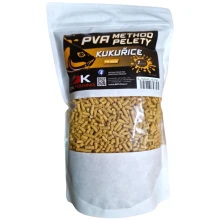 DK FISHING - Rozpustné pelety PVA Method Color 4 mm 1 kg Kukurica