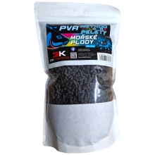 DK FISHING - Rozpustné pelety PVA Method Color 4 mm 1 kg Plody mora