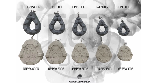ECO SINKERS - Záťaž Grippa 400 g