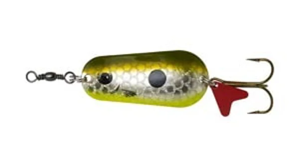 EFFZETT - Trblietka Fz scales spoon 5,5 cm 22 g - olive / silver uv