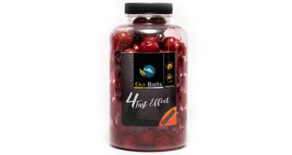 EKO BAITS - Boilies v dipe 4 Fast Effect Mix 16-20 mm 500 ml Jahoda