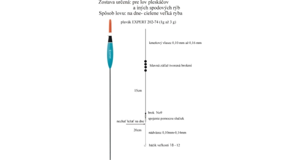 EXPERT PLAVÁKY - Rybársky balzový plavák (na živú nás.) expert 2 g / 17 cm