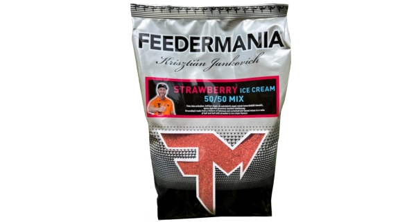 FEEDERMANIA - Kŕmna zmes 50/50 Mix 800 g Strawberry Ice Cream