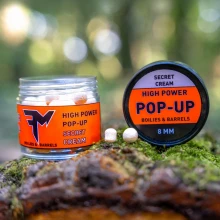 FEEDERMANIA - Pop Up Boilies High Power & Barrels 8 mm 14 g Secret Cream