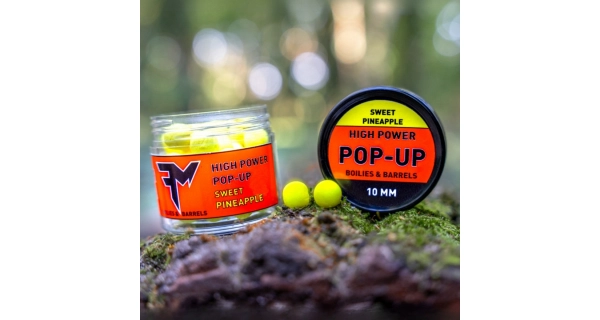 FEEDERMANIA - Pop Up Boilies High Power & Barrels 8 mm 14 g Sweet Pineapple