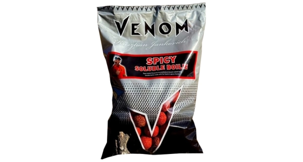 FEEDERMANIA - Rozpustné boilies Venom Soluble Boilie Spicy 24 mm 900 g