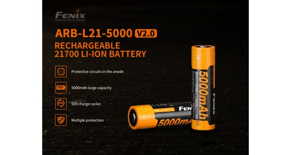 FENIX - Dobíjacia batéria 21700 5000 mAh (Li-Ion)