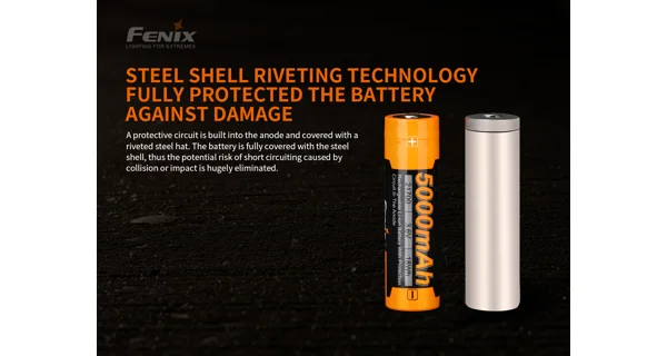 FENIX - Dobíjacia batéria 21700 5000 mAh (Li-Ion)