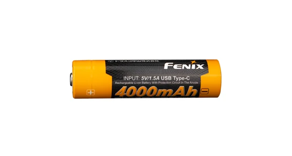 FENIX - Dobíjacia USB-C batéria 18650 4000 mAh (Li-Ion)