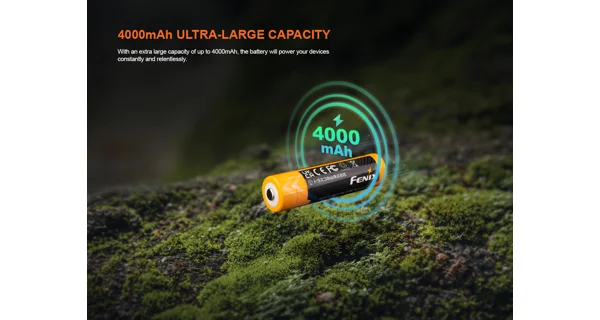 FENIX - Dobíjacia USB-C batéria 18650 4000 mAh (Li-Ion)