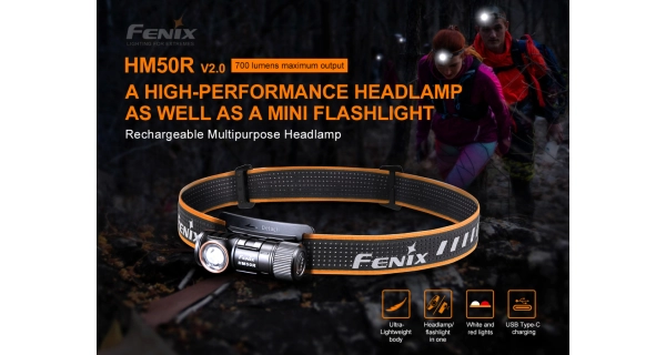 FENIX - Nabíjacia čelovka HM50R V2.0