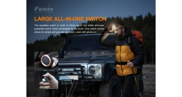 FENIX - Nabíjacia čelovka HM51R Ruby V2.0