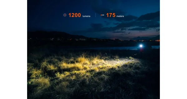 FENIX - Nabíjacia čelovka HM55R Celočierna