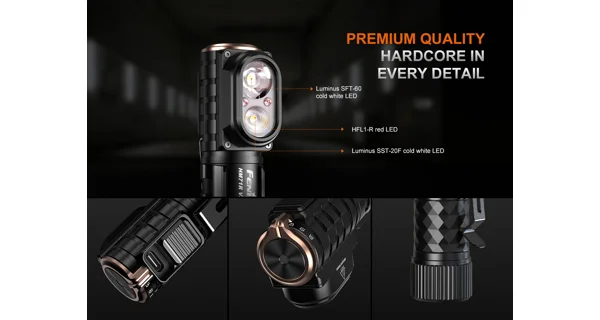 FENIX - Nabíjacia čelovka HM71R V2.0