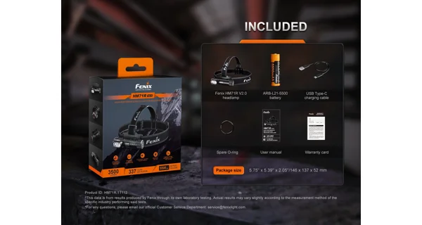 FENIX - Nabíjacia čelovka HM71R V2.0