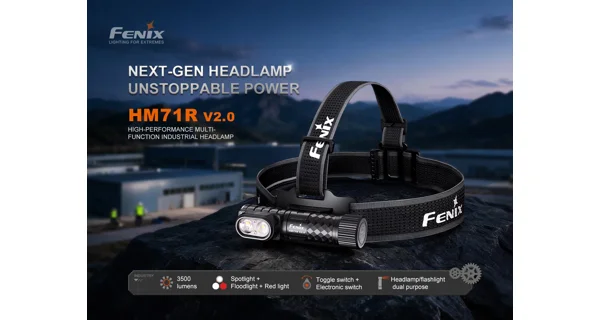 FENIX - Nabíjacia čelovka HM71R V2.0