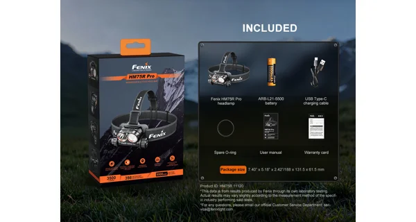 FENIX - Nabíjacia čelovka HM75R PRO