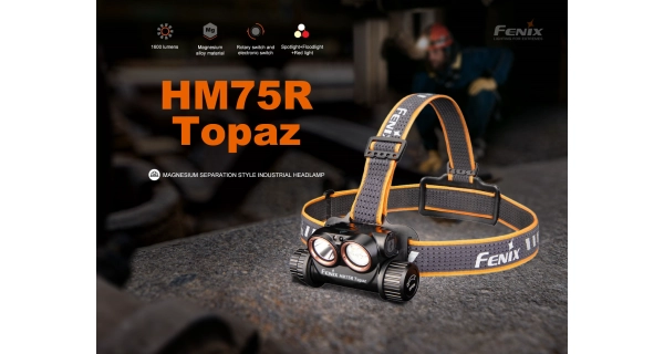 FENIX - Nabíjacia Čelovka HM75R Topaz