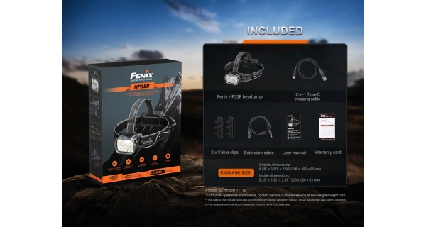 FENIX - Nabíjacia čelovka HP35R