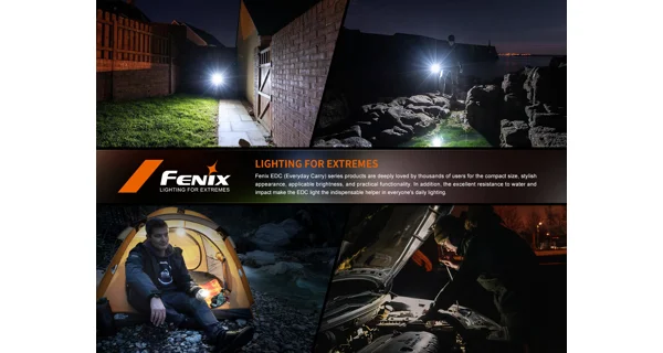 FENIX - Nabíjacia svietidlo E06R Šedá
