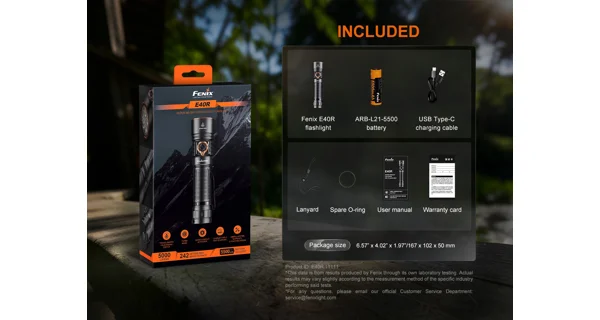 FENIX - Nabíjacie LED svietidlo E40R