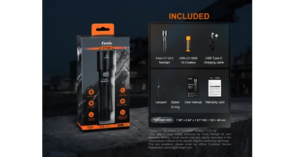 FENIX - Nabíjacie svietidlo C7 V2.0