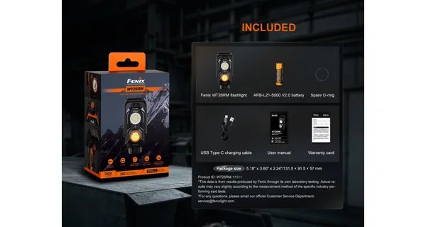 FENIX - Pracovné svetlo a lampáš WT26RM
