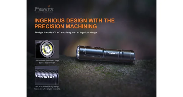 FENIX - Svietidlo E01 V2.0 Modrá