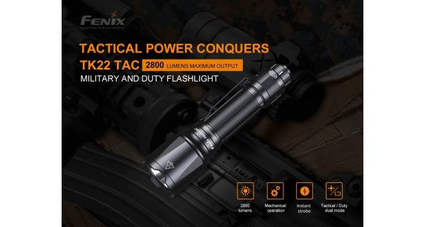 FENIX - Taktické svietidlo TK22 TAC