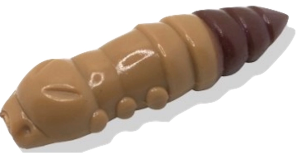 FISH UP - Dipovaná umelá nástraha Pupa 30 mm 10 ks Coffee Milk Earthworm