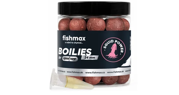 FISHMAX - Boilie s esenciou By Squat Carp Squid Power 24 mm