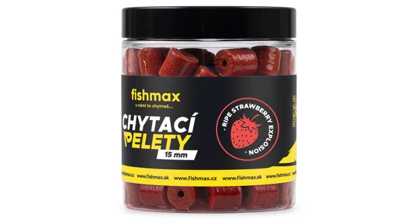 FISHMAX - Chytacie pelety v dipe Ripe Strawberry Explosion 15 mm