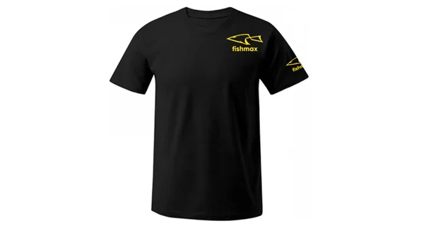 FISHMAX - Detské tričko s logom čiernej veľ. 134