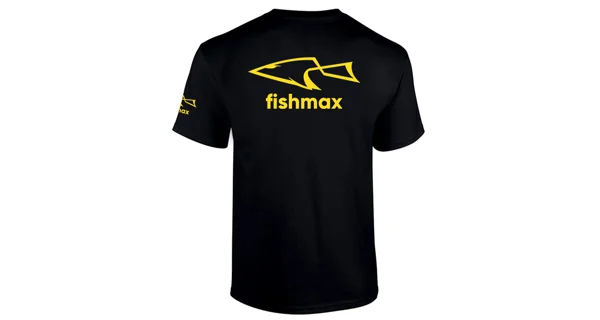 FISHMAX - Detské tričko s logom čiernej veľ. 134