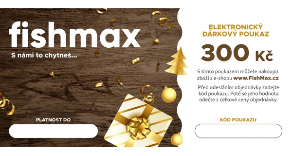 FISHMAX - Elektronický darčekový poukaz v hodnote 10,00 € DARČEK