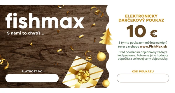 FISHMAX - Elektronický darčekový poukaz v hodnote 10 € DARČEK