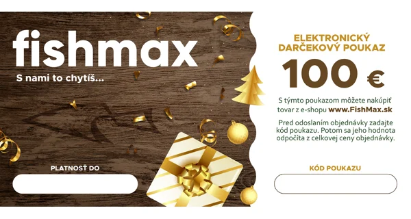 FISHMAX - Elektronický darčekový poukaz v hodnote 100 € DARČEK