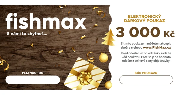 FISHMAX - Elektronický darčekový poukaz v hodnote 100 € DARČEK