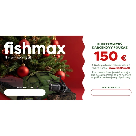 FISHMAX - Elektronický darčekový poukaz v hodnote 150 € VIANOCE
