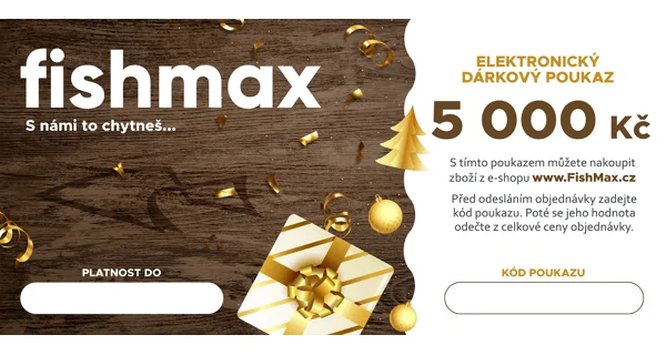 FISHMAX - Elektronický darčekový poukaz v hodnote 200 € DARČEK
