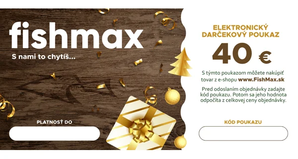 FISHMAX - Elektronický darčekový poukaz v hodnote 40 € DARČEK