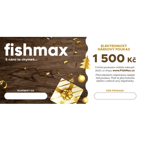 FISHMAX - Elektronický darčekový poukaz v hodnote 50 € DARČEK
