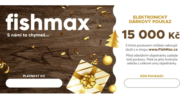 FISHMAX - Elektronický darčekový poukaz v hodnote 500 € DARČEK