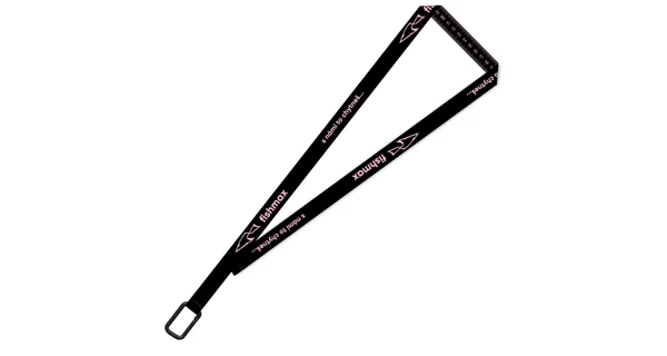 FISHMAX - Originálna kľúčenka s funkciou metra Lanyard Ružová