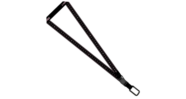 FISHMAX - Originálna kľúčenka s funkciou metra Lanyard Ružová
