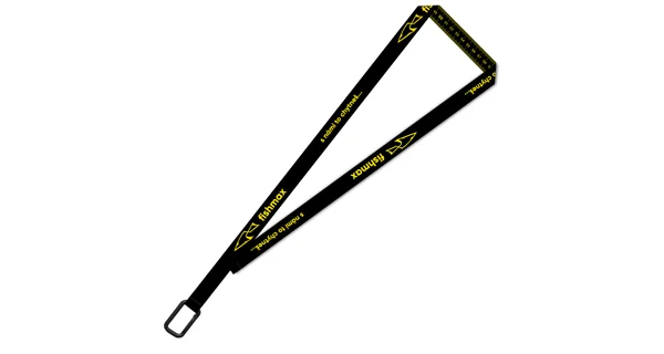 FISHMAX - Originálna kľúčenka s funkciou metra Lanyard Žltá