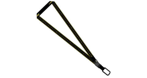 FISHMAX - Originálna kľúčenka s funkciou metra Lanyard Žltá