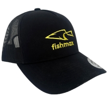 FISHMAX - Šiltovka s logom Čierna Žltá